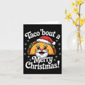 Taco ‘bout A Merry Christmas Food Puns Mexican San Karte (Gelbe Blume)