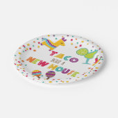 Taco Bout a New House Plate - weiß Pappteller (Schrägansicht)