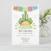Taco 'Bout A New Zuhause Fiesta Einladung (Stehend Vorderseite)