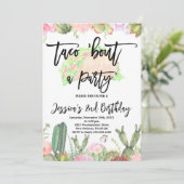 Taco ’Bout a Party Birthday, Taco Birthday Einladung (Stehend Vorderseite)