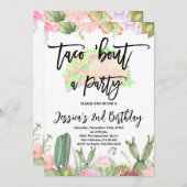 Taco ’Bout a Party Birthday, Taco Birthday Einladung (Vorne/Hinten)