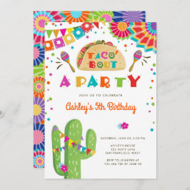 Taco Bout A Party Fiesta Cactus mexikanischer Gebu Einladung