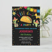 Taco 'Bout a Party Fiesta Cumpleaños Geburtstag Einladung (Stehend Vorderseite)