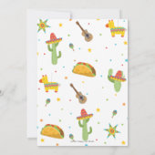 Taco 'Bout a Party Fiesta Cumpleaños Geburtstag  Einladung (Rückseite)