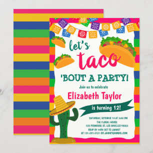 Taco Bout a Party Fiesta Einladung