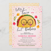 Taco Bout Babies Twin Fiesta Baby Showküche Einladung (Vorne/Hinten)