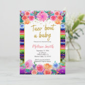 Taco Bout Baby Dusche Einladung (Stehend Vorderseite)