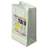 Taco 'Bout Birthday Party Kleine Geschenktüte (Vorderseite Schrägansicht)