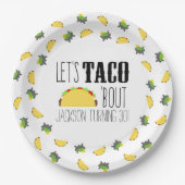 Taco 'Bout Birthday Party Pappteller (Vorderseite)