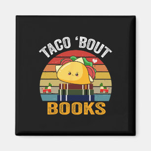 Taco Bout Books Funny Mexicanisches Food Cinco De  Magnet