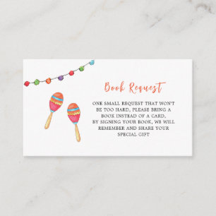 Taco Bout ein Baby, Baby Shower Buchwunsch Begleitkarte