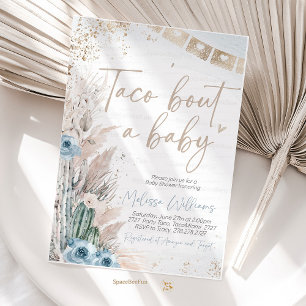 Taco Bout Ein Baby Shower Einladungen Boho Junge