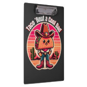 Taco ’Bout ein cooler Dad Lustiger Cowboy Klemmbrett (Rechts)