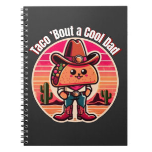 Taco ’Bout ein cooler Dad Lustiger Cowboy Notizblock