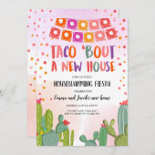 Taco Bout Ein neues Haus Party Fiesta Einladung (Vorne/Hinten)