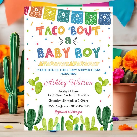 Taco 'Bout eine Babyparty Einladung Fiesta Einladu
