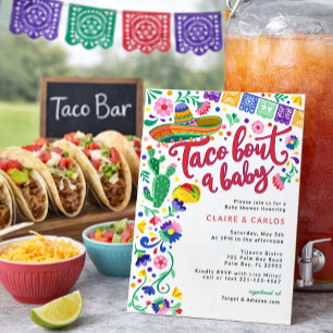 Taco 'Bout eine Babyparty Einladung Lebendige Fies