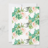 Taco Bout eine Babysukkulentdusche Einladung (Rückseite)