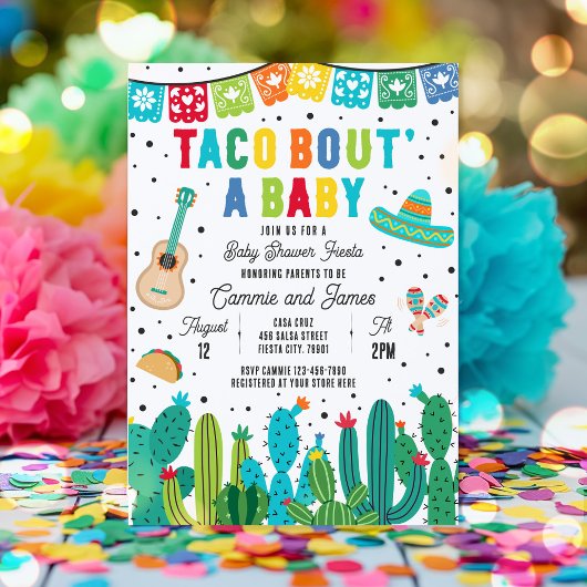 Taco Bout' eine mexikanische Fiesta Baby-Dusche Einladung