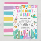 Taco Bout' eine mexikanische Fiesta Baby-Dusche Einladung (Vorne/Hinten)