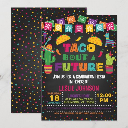 Taco Bout eine zukünftige Einladung - Blk (Vorne/Hinten)