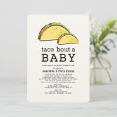 Taco Bout Fiesta Babydusche per Mail Einladung (Stehend Vorderseite)