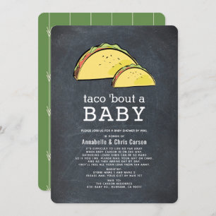 Taco Bout Fiesta Chalkboard Baby Showroom by Mail Einladung