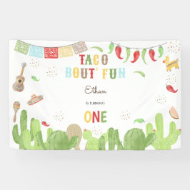 Taco Bout' Fun Fiesta mexicanischen ersten Geburts Banner
