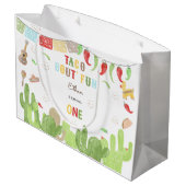 Taco Bout' Fun Fiesta mexicanischen ersten Geburts Große Geschenktüte (Rückseite Schrägansicht)