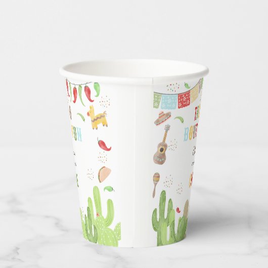 Taco Bout' Fun Fiesta mexicanischen ersten Geburts Pappbecher (Rechts)