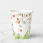 Taco Bout' Fun Fiesta mexicanischen ersten Geburts Pappbecher (Vorderseite)