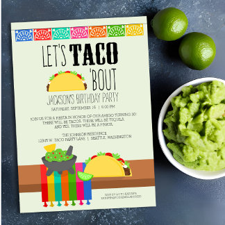 Taco 'Bout Geburtstagsparty-Einladung Einladung