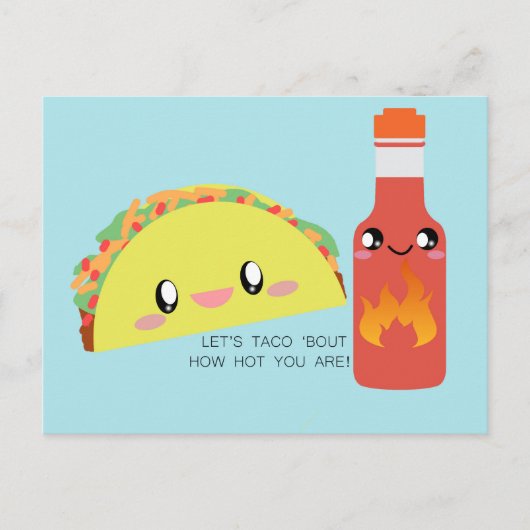 TACO 'bout HOT Postcard Postkarte (Vorderseite)