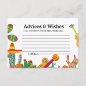 Taco Bout Liebe Advices & WIshes Brautparty Begleitkarte (Vorderseite)