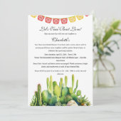 Taco Bout Liebe Brautparty Einladung (Stehend Vorderseite)