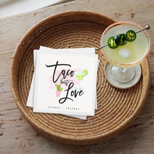 Taco Bout Liebe Brautparty Fiesta Serviette
