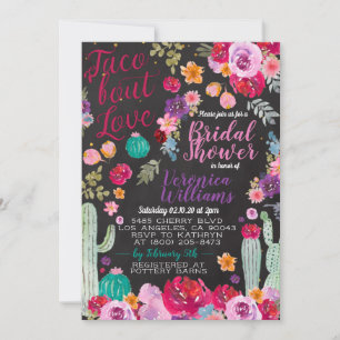 Taco Bout Liebe Bridal Dusche Einladung