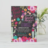 Taco Bout Liebe Bridal Dusche Einladung (Stehend Vorderseite)