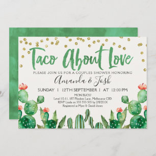 Taco Bout Liebe Cactus Bridal Dusche Einladung