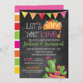 Taco bout Liebe - Chalkboard Bridal Einladung (Vorne/Hinten)