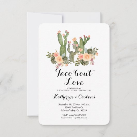 Taco-Bout-Liebe Einladung (Vorderseite)