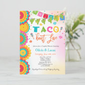 Taco Bout Liebe Einladung Paare Fiesta Dusche (Stehend Vorderseite)