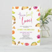 Taco Bout Liebe! Fiesta Brautparty Einladung (Stehend Vorderseite)