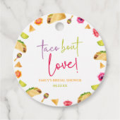 Taco Bout Liebe! Fiesta Brautparty Geschenkanhänger (Vorderseite)