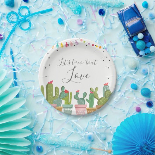 Taco Bout Liebe Fiesta Brautparty Paper Teller (Party)