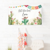 Taco Bout Liebe Fiesta Cactus Duschvorhang Banner (Insitu)