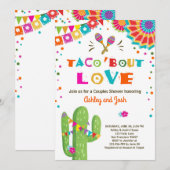 Taco Bout Liebe Fiesta Paare Dusche Einladung (Vorne/Hinten)