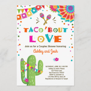 Taco Bout Liebe Fiesta Paare Dusche Einladung