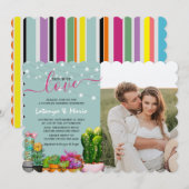 Taco 'bout Liebe Fiesta Paare Dusche Foto Einladung (Vorne/Hinten)