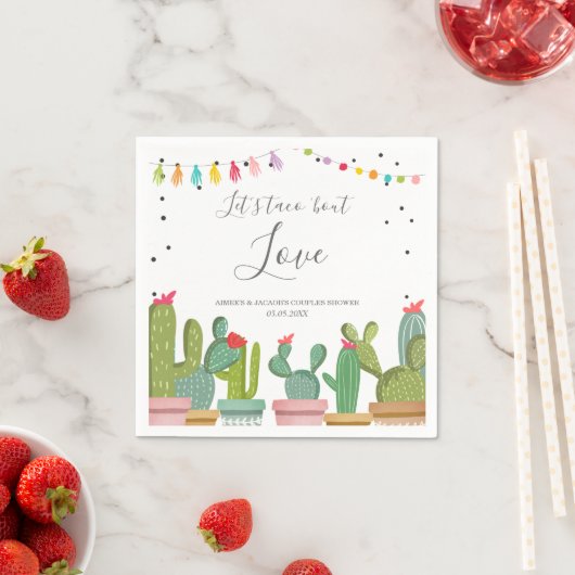 Taco Bout Liebe Fiesta Paare Dusche Napkins Serviette (Beispiel)